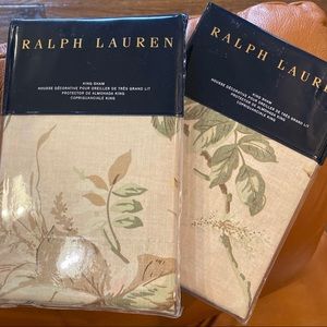 Set of 2 king shams Ralph Lauren